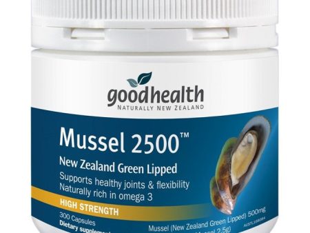 Mussel 2500 New Zealand Green Lipped Mussel - 300 Capsules on Sale