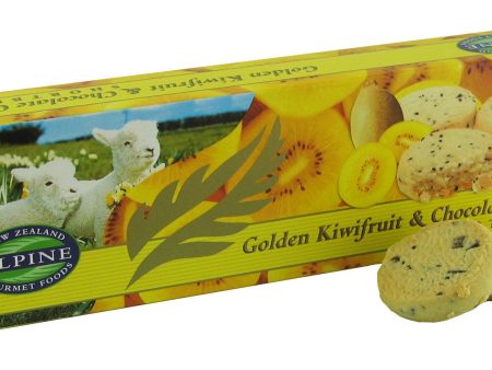 Golden Kiwifruit and Chocolate Chip Shortbread Hot on Sale