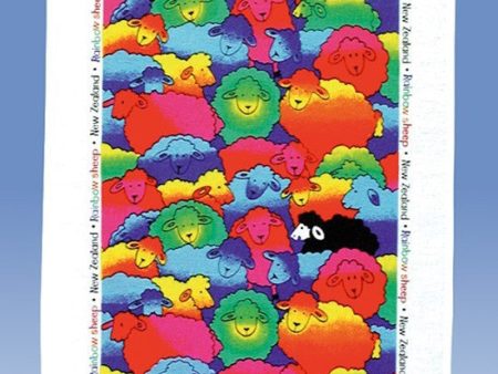 Rainbow Sheep Tea Towel Online now