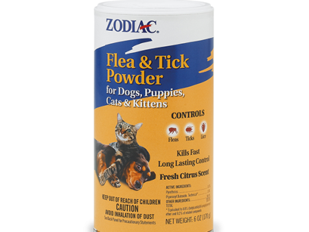 ZODIAC® FLEA & TICK POWDER FOR DOGS, PUPPIES, CATS & KITTENS Sale