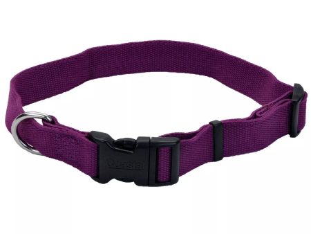 Coastal Pet Products New Earth Soy Adjustable Dog Collar (X-Small - 5 8  X 8 -12  Eggplant) on Sale