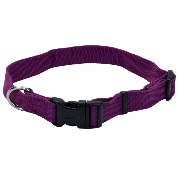 Coastal Pet Products New Earth Soy Adjustable Dog Collar (X-Small - 5 8  X 8 -12  Eggplant) on Sale