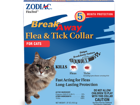 ZODIAC BREAKAWAY FLEA & TICK COLLAR FOR CATS (32 Oz.) Hot on Sale