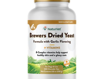 NaturVet Brewers Dried Yeast Formula with Garlic Flavoring Plus Vitamins Online now