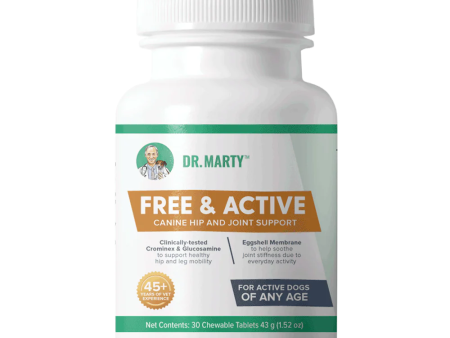 Dr. Marty Free & Active  Hip and Joint Support Chewable Tablet Online now