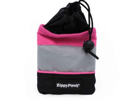 ZippyPaws Adventure Treat Bag (4  x 4  x 5  Pink Trim) For Cheap